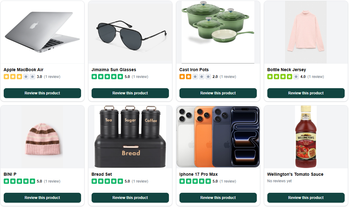 Verified customer photos attached to Tellacity product reviews